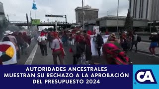 Autoridades ancestrales realizaron marcha para mostar rechazo a la aprobación del presupuesto 2024 [upl. by Iphigenia]