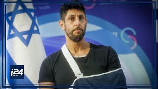 L’acteur de Fauda Idan Amedi sexprime à sa sortie d’hôpital [upl. by Niatsirhc]