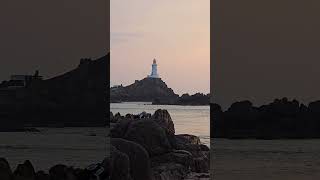 Beautiful sunset at Corbiere Jersey new sunset 4k beautiful jersey uk summer beach waves [upl. by Kieffer338]