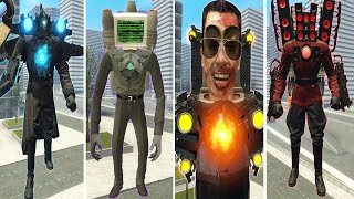 UPGRADED TITAN TVMAN COMPUTERMAN VS G MAN BOSSES SKIBIDI TOILET Obunga Family Garrys Mod 28 [upl. by Ranna]