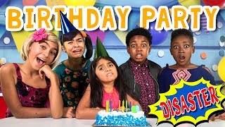 Types of Kids Birthday Party Disaster  Issac Ryan Brown Disney Channel Ravens Home  GEM Sisters [upl. by Tallu]