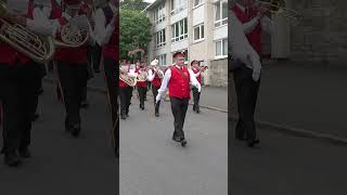 Linlithgow Reed Band leading the 7am wakening parade during 2023 Linlithgow Marches shorts [upl. by Doniv]