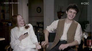 Amybeth McNulty Teaches Lucas Jade Zumann Irish Slang  Full interview ᴴᴰ [upl. by Hayotal527]