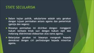 SEKULARISME NEGARANEGARA SEKULER 2 [upl. by Joktan601]