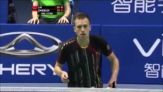 Top 15 mens singles badminton rallies 2015 [upl. by Tamis]