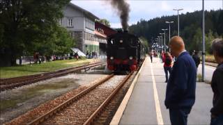 Dampfzug Bayerisch Eisenstein  Zwiesel [upl. by Cantone802]