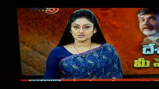 Hot Newsreader Kalyani in blue saree5 [upl. by Jocelin]