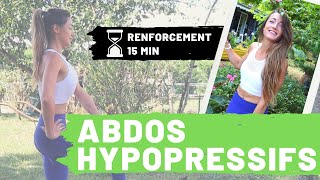 ABDOS HYPOPRESSIFS  VACUUM 15 MIN 🏃🏻‍♀️ Séance de Renforcement Abdos Profonds Avec Une Kiné 🐯 [upl. by Darda]