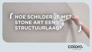 Hoe schilder je met Stone Art een structuurlaag [upl. by Suirad505]