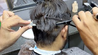 Asmr 💈 silky hair cutting scissors sloop cut [upl. by Hazmah]