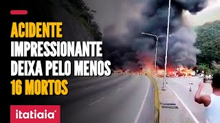 ACIDENTE NA VENEZUELA CAUSA EXPLOSÃO IMPRESSIONANTE E MATA PELO MENOS 16 PESSOAS [upl. by Viveca301]