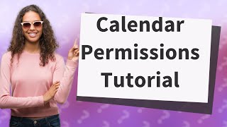 Where is calendar permissions in Outlook [upl. by Elik]