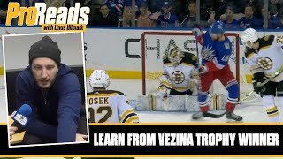 Learn from Vezina Trophy winner Linus Ullmark as he walks us through playing tips in tight [upl. by Sukey]