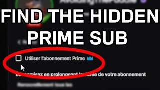 HOW TO TWITCH PRIME SUB  March 2024 Hidden Button [upl. by Neerehs72]