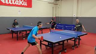 2024 sndtta table tennis div one Peter Lin vs Clement Siu set two penholders war [upl. by Little]