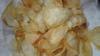 खस्ता आलू के चिप्सAloo Chips  Potato chips  Wafers how to make potato chips at home [upl. by Sirrap]