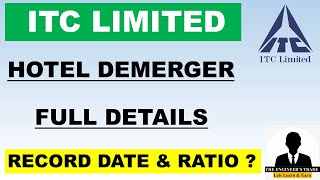 ITC Demerger की खबर Full Detail में  ITC Demerger Ratio  ITC Demerger Explained  ITC Demerger [upl. by Iramo]