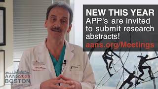 2025 AANS Annual Meeting  Advanced Practitioners APPs Abstract Submission [upl. by Fredrick]