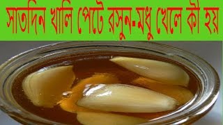 সাতদিন খালি পেটে রসুন মধু খেলে কী হয়Rosuner Gunagunরসুন এর গুনাগুন [upl. by Phene]