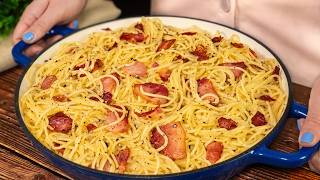 My Italian friend taught me this spaghetti carbonara recipe Easy and delicious [upl. by Parik]