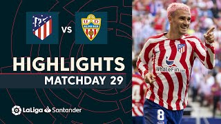 Resumen de Atlético de Madrid vs UD Almería 21 [upl. by Attenrad]