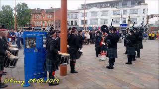 The Pipes amp Drums of the Seaforth Highlanders [upl. by Yetti]