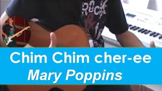 Mary Poppins Chim Chim cheree cover guitare  partition et tablature [upl. by Meng]