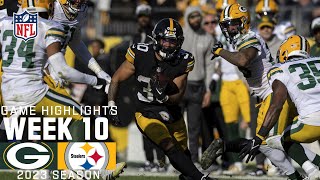 Green Bay Packers vs Pittsburgh Steelers  2023 Week 10 Game Highlights [upl. by Esinal]