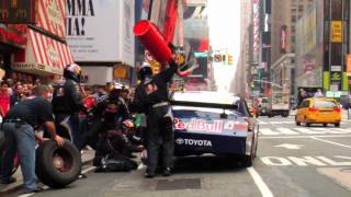 NASCAR Pit Stop in Times Square w Red Bull Racing [upl. by Ivon]