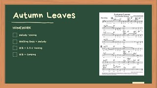 재즈 6가지 연습  Autumn Leaves [upl. by Sheeran]