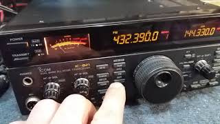 199 ICOM IC 821 VHF  UHF Multimodo [upl. by Wildee]