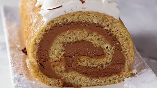 Banana Bread Chocolate Cheesecake Swiss Roll [upl. by Naot]