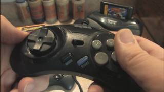 Classic Game Room HD  SEGA GENESIS 6BUTTON MK1470 CONTROLLER [upl. by Eerot687]