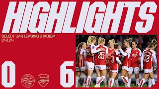 HIGHLIGHTS  Reading vs Arsenal 06  Leah returns Kims 300th game amp Stinas treble  Conti Cup [upl. by Lleneg]