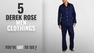 Top 10 Derek Rose Men Clothings  Winter 2018  Derek Rose Mens Lingfield Pajama Set Navy Large [upl. by Neelia]