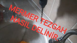 basit mermer nasıl delinir mermer tezgah delme [upl. by Yuh542]