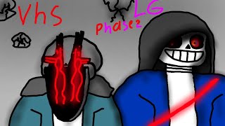 Vhs sans vs Lg sans Part 2 phase 2 Its all your fault [upl. by Ateuqirne208]