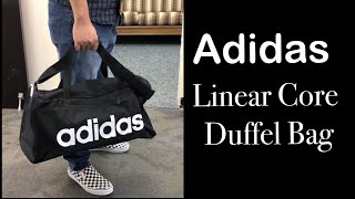 Adidas Linear Core Duffel Bag  unboxing [upl. by Neellok130]