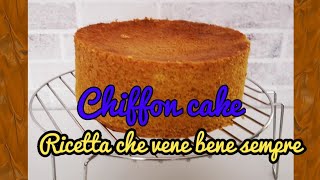 Chiffon cake ricetta che vene bene sempre Pandișpan sifon receta perfecta [upl. by Painter]