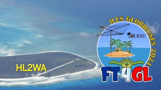 FT4GL Glorioso Is AF011 AFRICA 21MHz FT8 QSO by HL2WA [upl. by Euqinot]