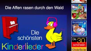 Die Affen rasen durch den Wald  Kinder Lieder [upl. by Linnie468]