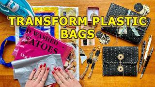 Creative Ways to Recycle PLASTIC BAGS  Tutorial [upl. by Keen]