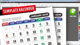 Membuat Kalender 2019 di CorelDraw [upl. by Geaghan]