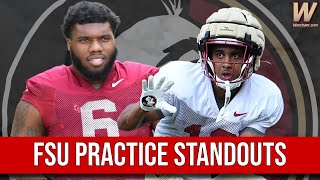 FSU Spring Practice Standouts  FSU Football  Jeff Cameron Show  Warchant TV FSU [upl. by Maurise]