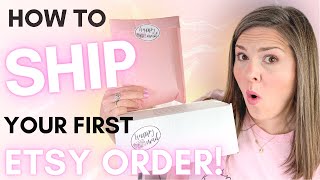 Etsy Shipping Tutorial 2021 Step by Step How I Process and Package Etsy Orders from Home [upl. by Anonyw]