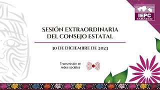 Sesión Extraordinaria del Consejo Estatal iepctabasco [upl. by Healion509]