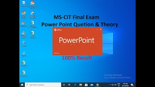 MSCIT Final Exam Power Point Question [upl. by Clair29]