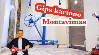 Gips kartono montavimas [upl. by Aihsyla113]