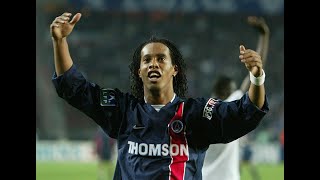 Ronaldinho aged 22 in PSG Vs Guingamp 2002  Magical Moments [upl. by Raines]