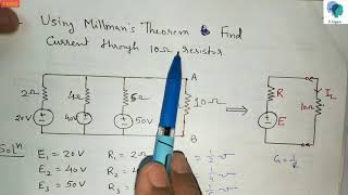 Millmans Theorem problems  numericals [upl. by Oleusnoc]